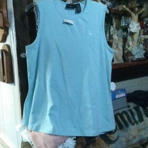 L NWT New Additions Maternity blue Tank Top
